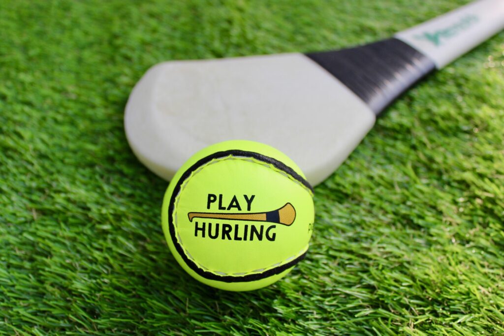 Championship Yellow Sliotars Size 5 Play Hurling Logo 1024x682 